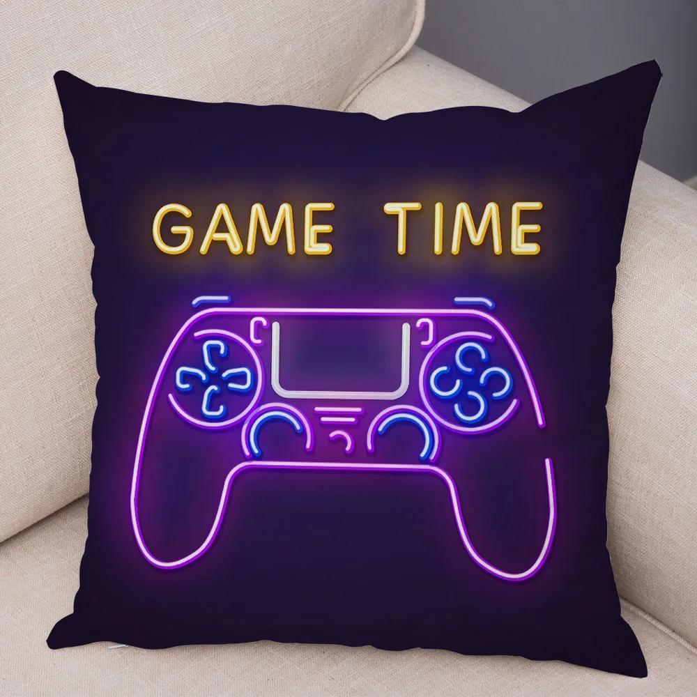 Game Room Decoration  Player Dazzle Handle Series Pillowcase Home  Boy's  Bedroom  Cushion Cover