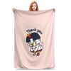 Kwaii Anime B-Buldak RameSn Coperte in Flanella Invernali Calde Morbide Plaid per Bambino Divano Letto Copriletto Divertente Copriletto Divano Letto