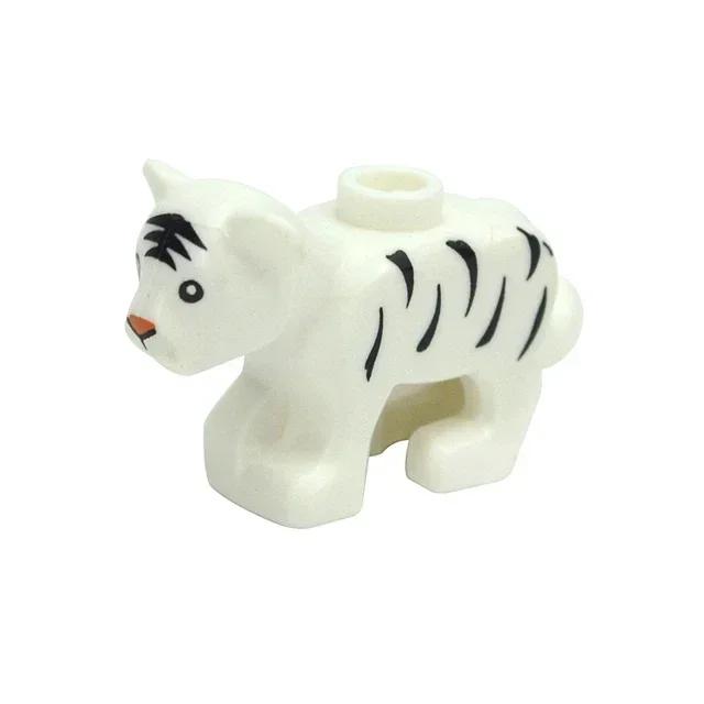 City Animal Building Block Figures Eagle Owl Goat Crocodile Dog Lion Cheetah Parrot DIY Farm Street View Accessories Bricks Gift