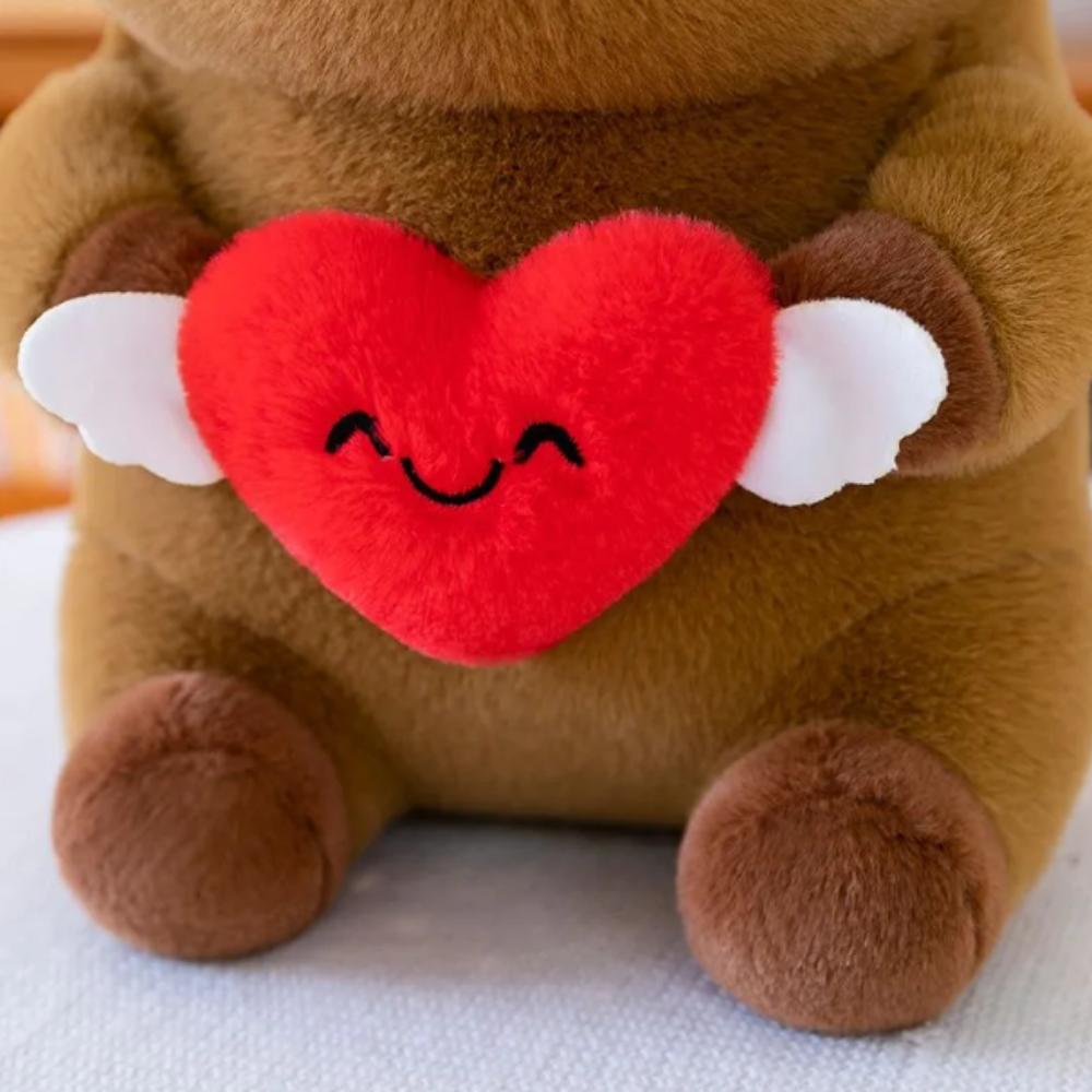 Fluffy Capybara Plush Toy Braided Capybara Stuffed Doll Capybara Cotton Doll  Friends Gift