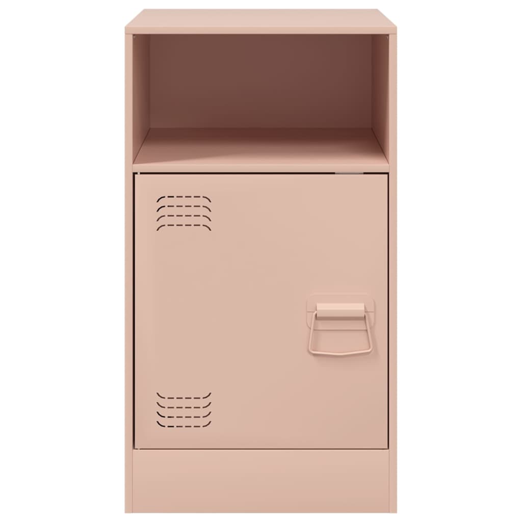 Pink Nightstand 34.5 x 39 x 62 cm Steel