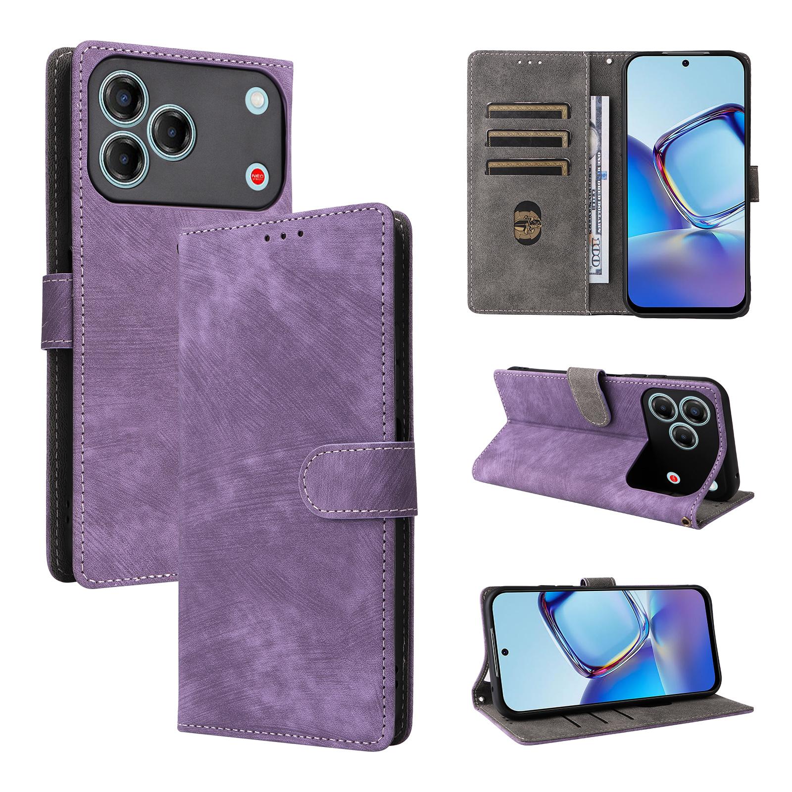

Flip Cases compatible for ZTE Blade V80 Design/nubia V80 Design, ZTE Blade V80 Vita Full-Body Protection with [RFID Blocking] фіолетовий