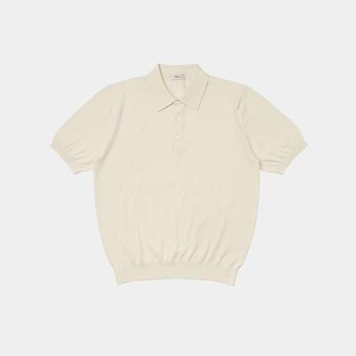 VERNO 24Ss Essential Polo Knit Ivory