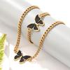 Hot-selling butterfly women's suit popular simple fashion versatile high-end necklace bracelet niche design