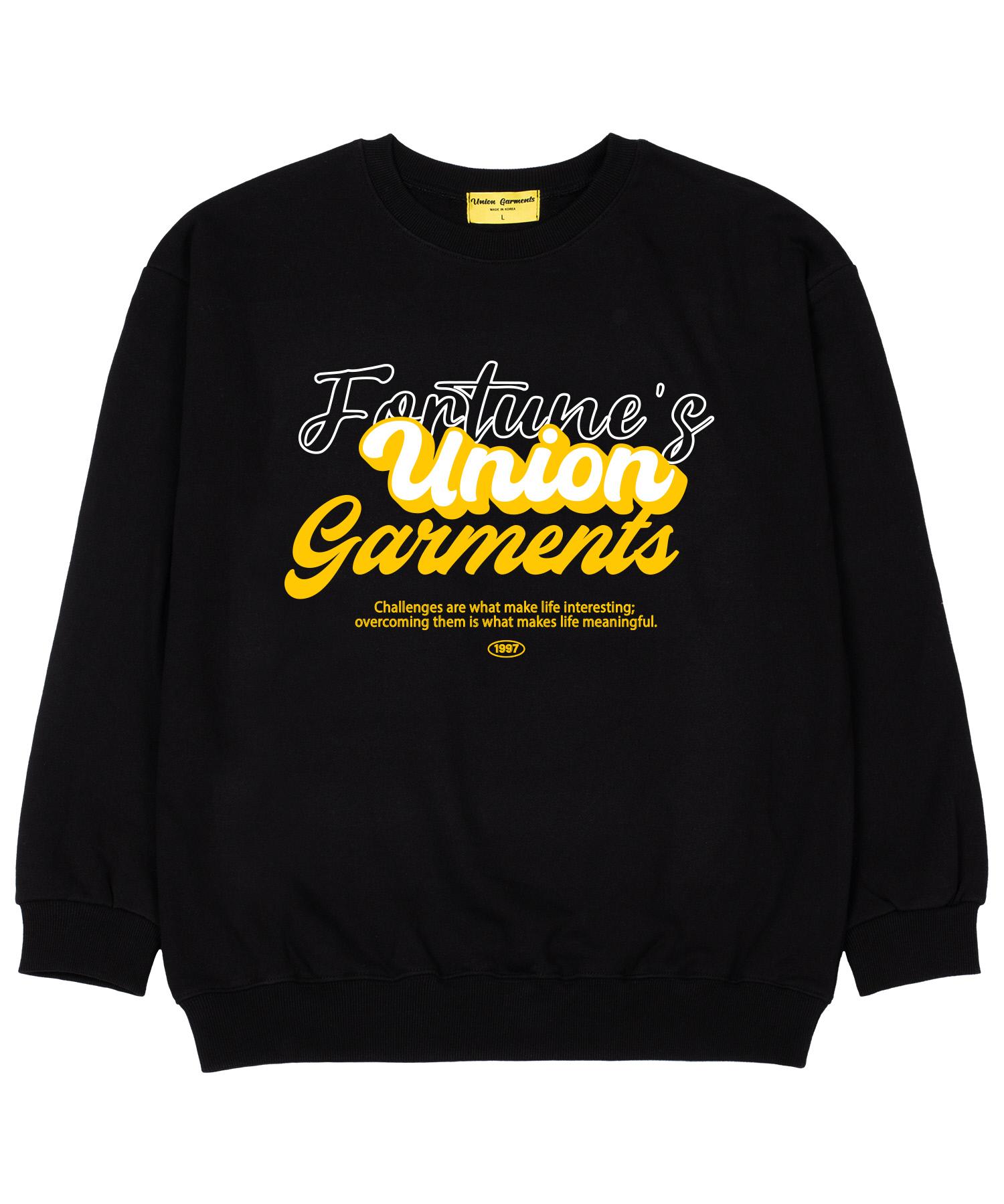Union Garments Challenge Garments Терри Оверсайз Свитшот Черный Xxl