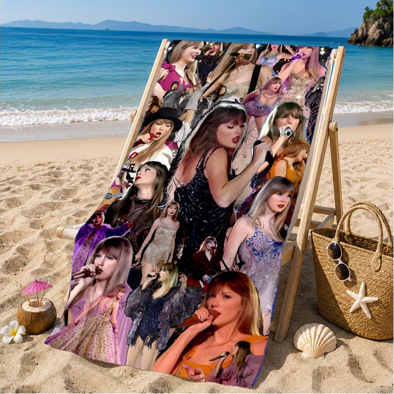 Taylor Music Beach Towel, Microfiber Beach Towel, Perfect For Pool, Beach, Travel, Home Decor Beach Party Fan Gifts