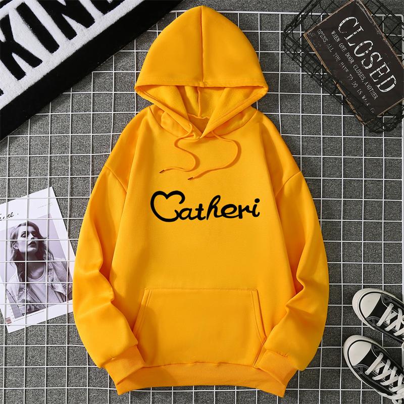 Winter Women's Hoodie High Street Unisex Style Double Pockets Sweatshirts Outerwear Women's Clothing