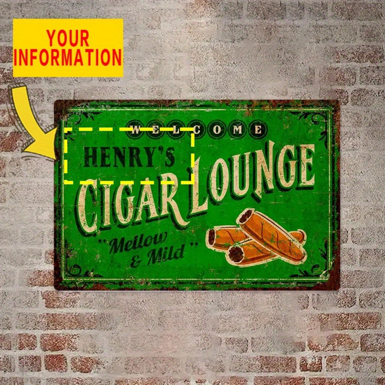 Personalized Tin Sign Retro Bar Man Cave Pub Garage Metal Wall Art белый