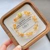 8Mm Autumn And Winter Merad Natural Citrine White Crystal Bracelet Bracelet