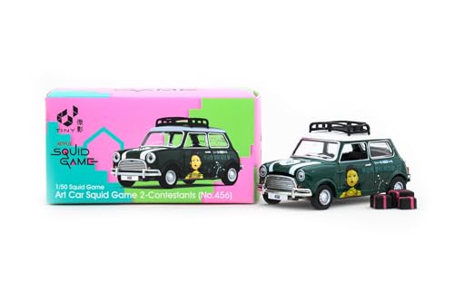 Tiny City 1/50 Scale Art Car Squid Game 2 No. 456 Diecast Car with Accessories