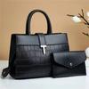 Color Solid Classic Women Shoulder Bag Soft Structure Versatile Travel Design