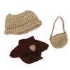 Doll Clothing Set Cute Overalls and Hat Outfit Kit for 17cm Dolls Dress Up Display Holiday Present