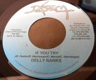 7-palcový platňa BLING DAWG / DELLY RANKS - Endlessly / If You Try NONE Daseca 2004 Jamajka Reggae, Ska & Dub Použitá
