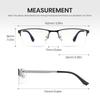Cyxus Fashion Glasses, Hingeless Frame with Titanium Frame, Stylish for Business and Casual Wear, Unisex (8147X64, Black & Silver)