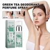 40ml Green Tea Deodorant Perfume Spray, Reduce Armpit Odor Sports Sweat Odor Body Refreshing Fragrance Spray