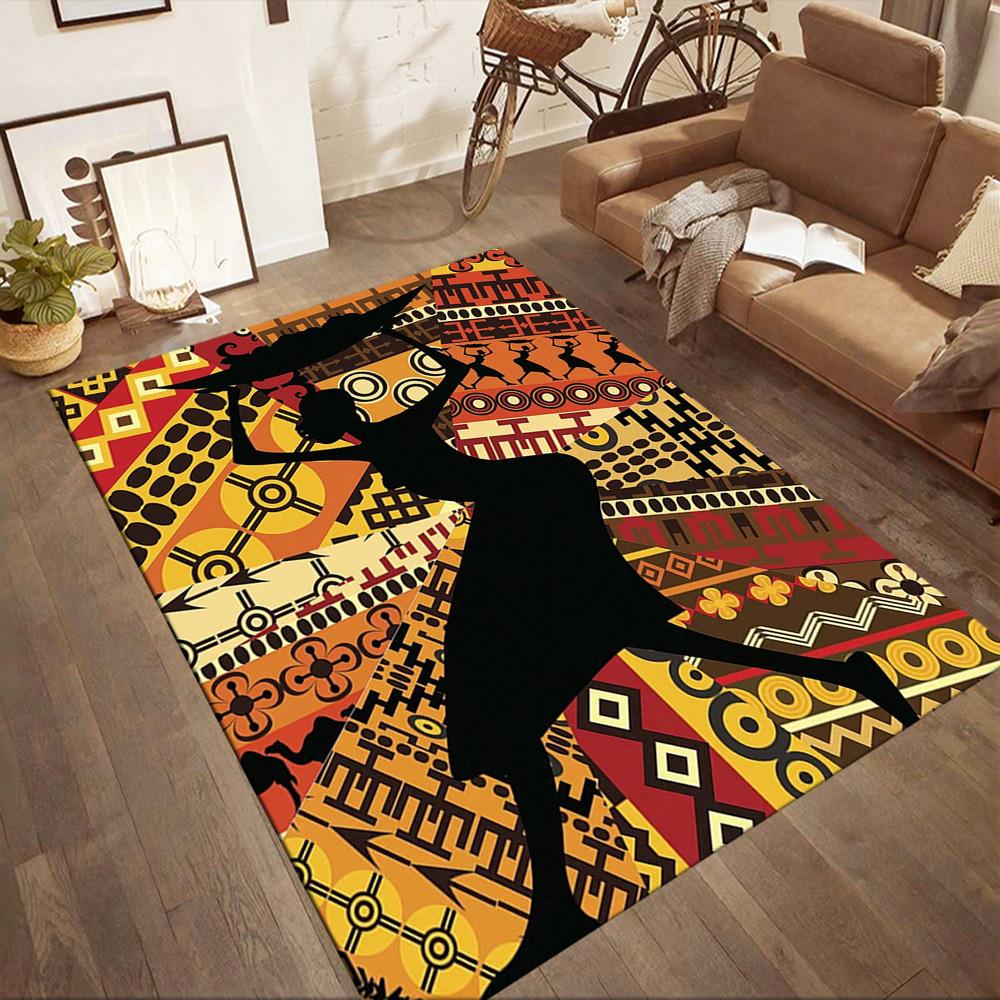 African Cultural Heritage Floor Mats for Living Room, Bedroom and Room Decoration Are Suitable for Gifts.