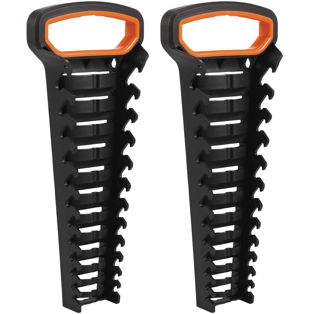 2Pcs Wrench Holder Wrench Organizer Tray Tool for Storing 8mm-19mm Metric SAE Wrenches Storage Rack Hand Tools Organizer Cabinet