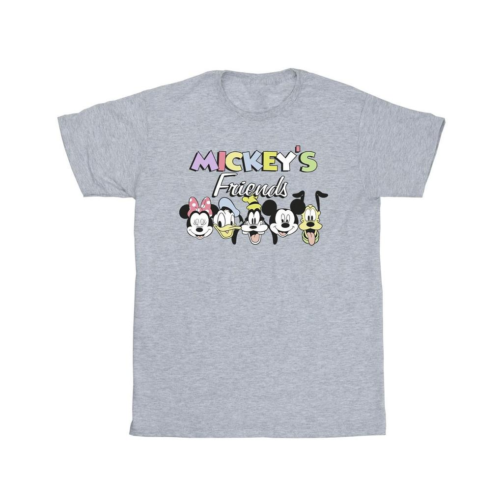 Disney Mens Mickey Mouse And Friends Faces T-Shirt