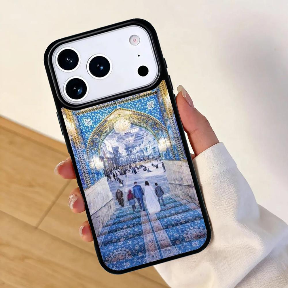 Arabic Muslim Mosque Building Mobile Phone Case for IPhone 17 AIR 16pro Max 15 14 13 12 11 Bumper Cover