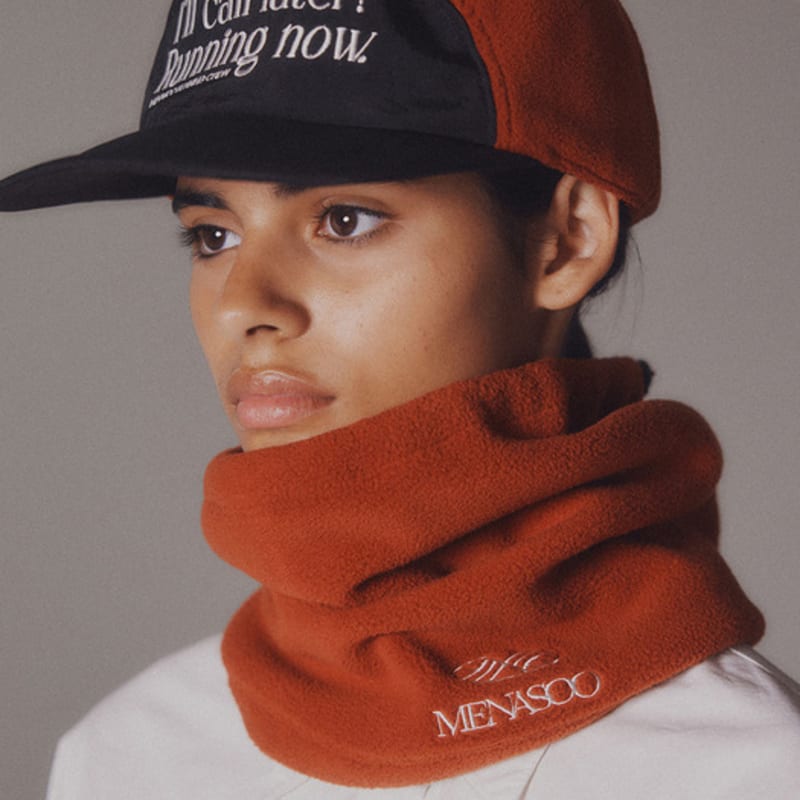 

MENASOO Hide Earmuffs Cap_Brick Brick_F