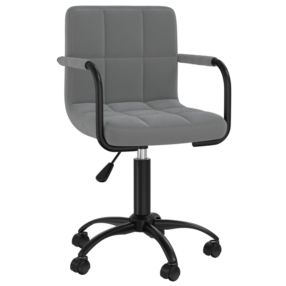 Chaise pivotante de salle à manger  foncé Velours