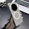 For Oppo Find N6 Case High Definition Transparent Dual Hinges Protection Magnetic Suction Wireless Charging Cover