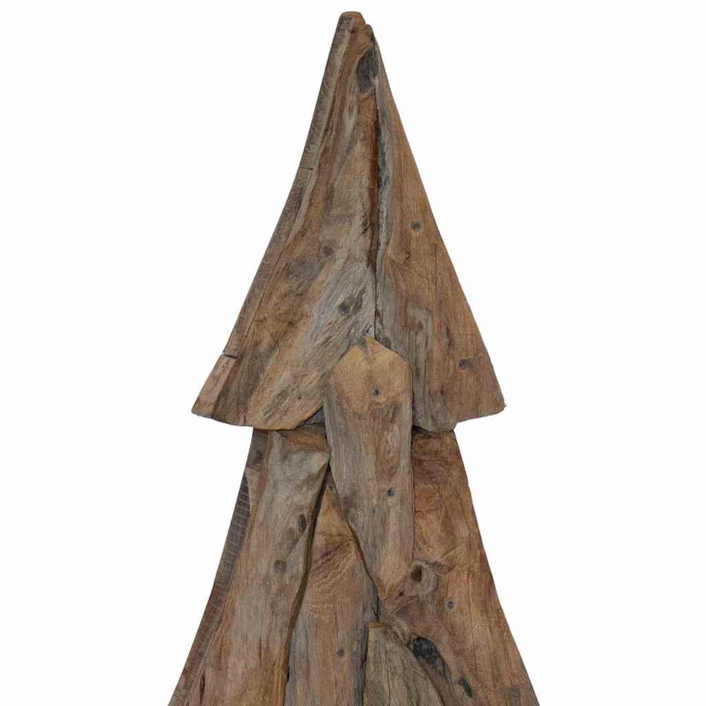 Christmas Tree with Stand Brown 121 Cm Solid Teak Wood