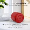 cooboom Bluetooth IPX7 12 Hours of Continuous for Bathroom Use Speaker, Waterproof, Compact, Wireless, Playback, Portable, Hands-Free Calling, (Red)