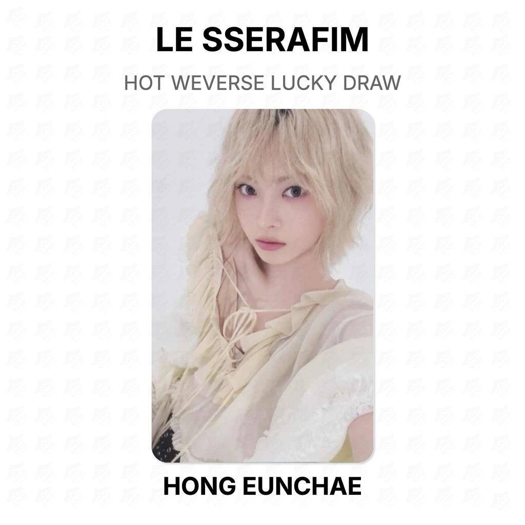 LE SSERAFIM HOT WEVERSE LUCKY DRAW Official Photocard