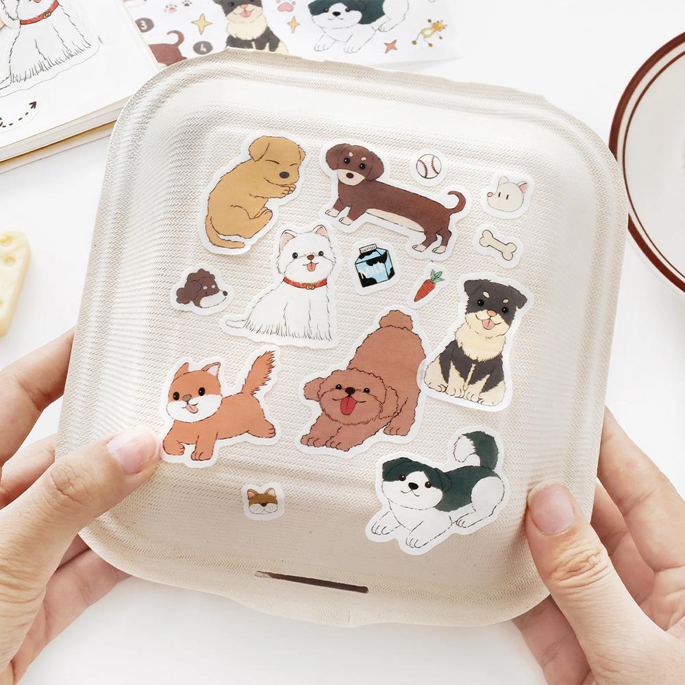 200cm/roll Cute Pet Party Series Washi Die-Cut Tape For DIY Scrapbooking Collage Material Phone Case Notebook Decoration Gift