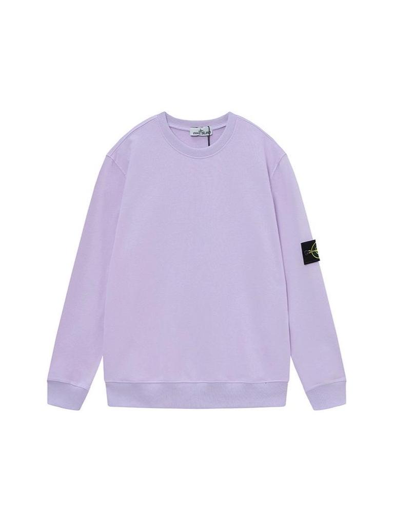 Klassischer Stone Monkey Island Unisex Pullover Hoodie - Einfarbige, Rundhals, Langarm, Abzeichen-Design