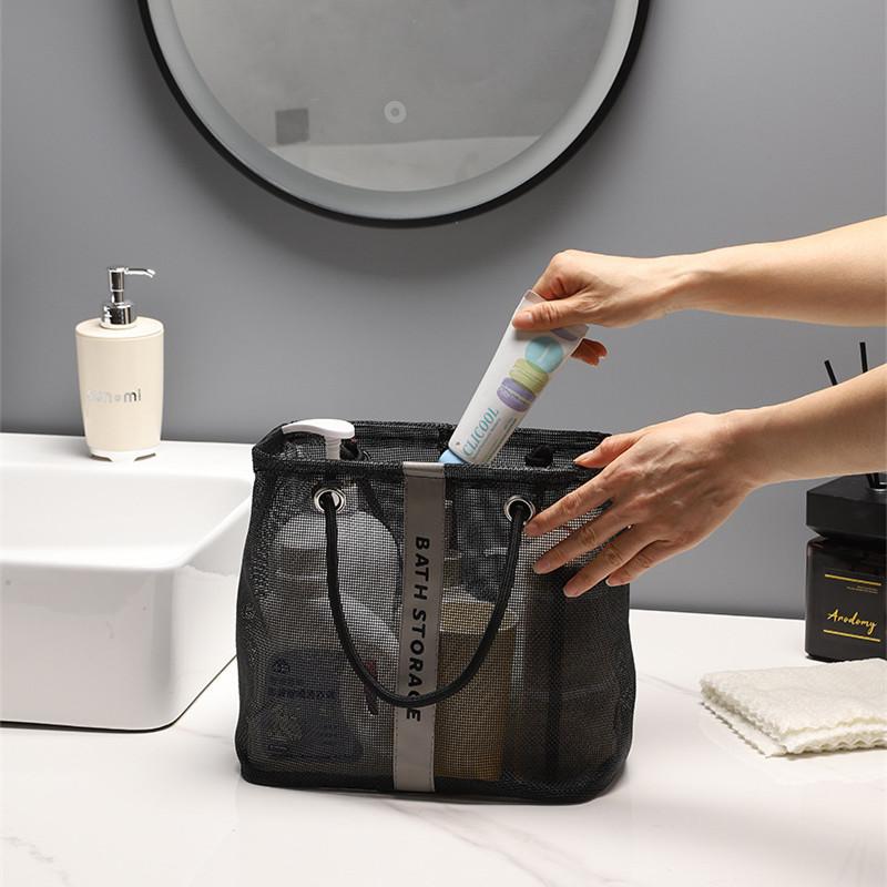 Portable Mesh Makeup Toiletry Storage Bags Handbag Travel Toiletries Storage Pouch Cosmetics Organizer Wash Toiletry Container
