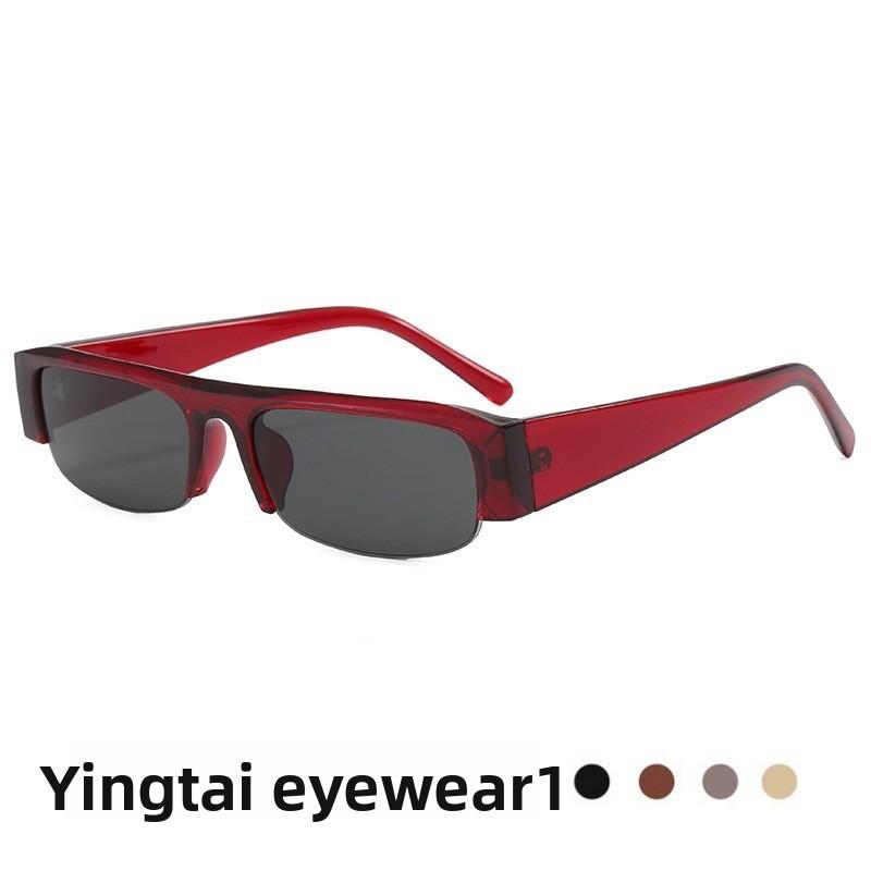 Vintage Half Frame Glasses For Men And Women With Uv400 Protection Stylish Eyewear For Casual And Fashion Use