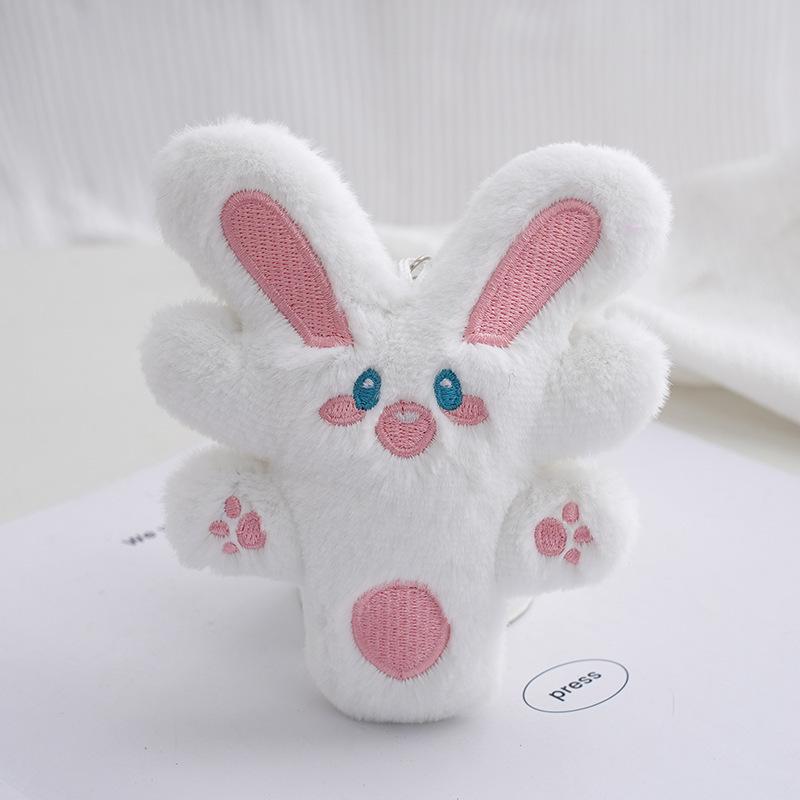 

Animal Stuffed Fashionable Bunny Backpack For Kids With Pp Cotton Filling білий