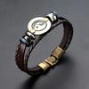 Unisex Rope Jewelry Tai Chi Pattern Bracelet Charm Simple Buckle Ancient Style Bracelet