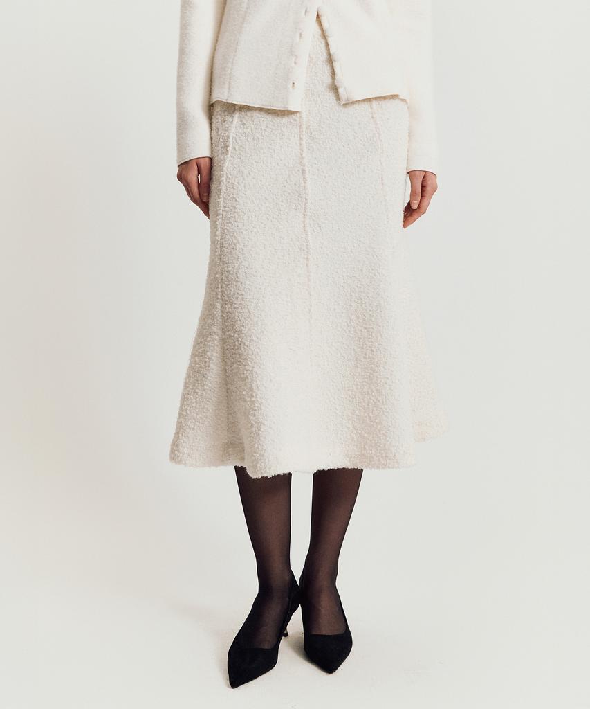 Meibeoyu Soline Tweed Skirt _ Ivory