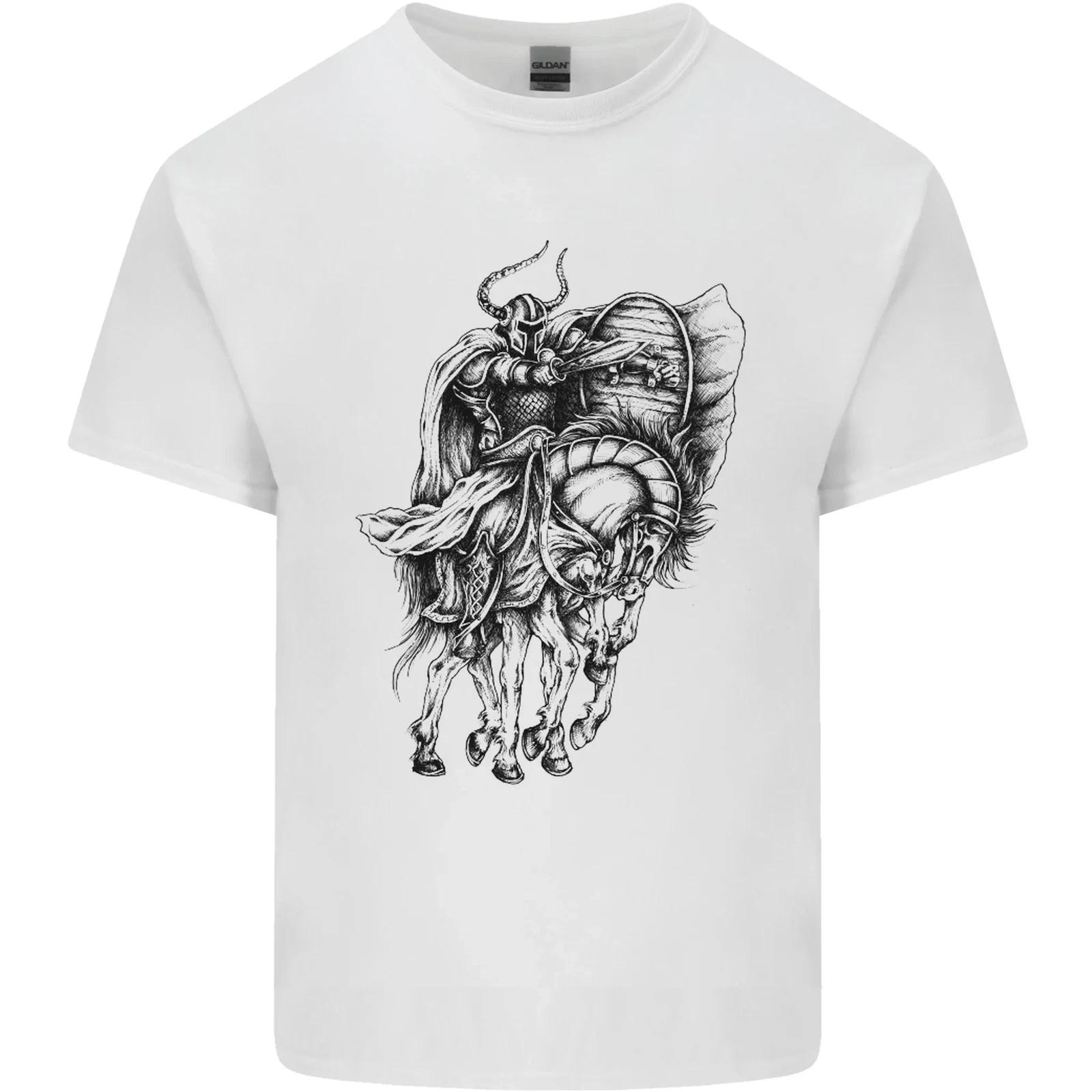 Odin the Viking on Horseback Valhalla Gods Kids T-Shirt Childrens 3XL