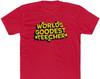 Worlds Goodest Teecher T-Shirt - Bella/Canvas Jersey Cotton