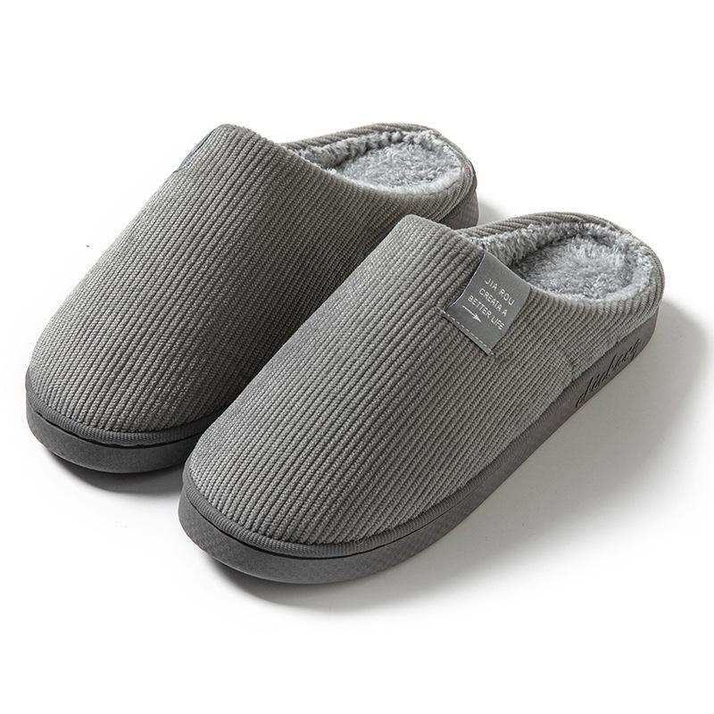Thickened Cotton Anti-slip and Warm Indoor Shoes and Slippers