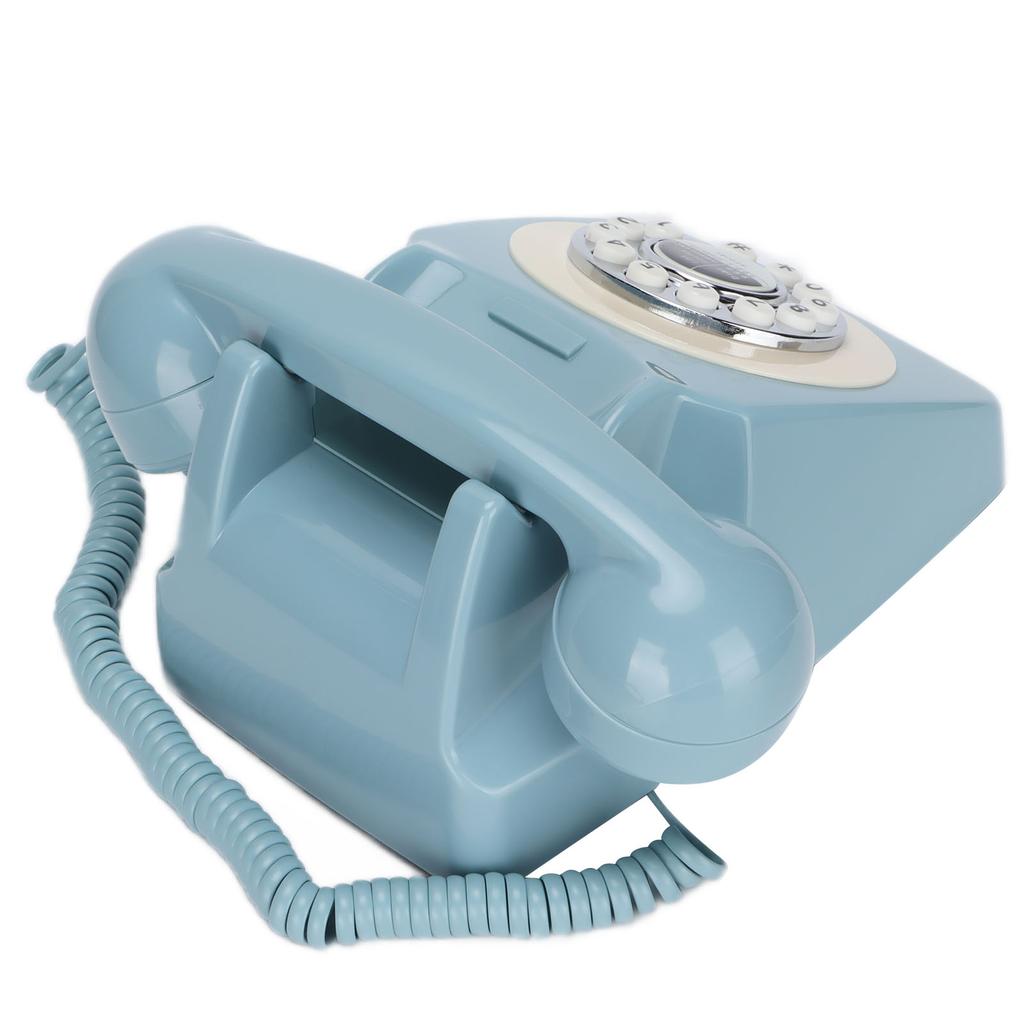 Retro Corded Home Phone Classic Vintage Old Wired Landline Phone for Office Cafe Bar Decoration