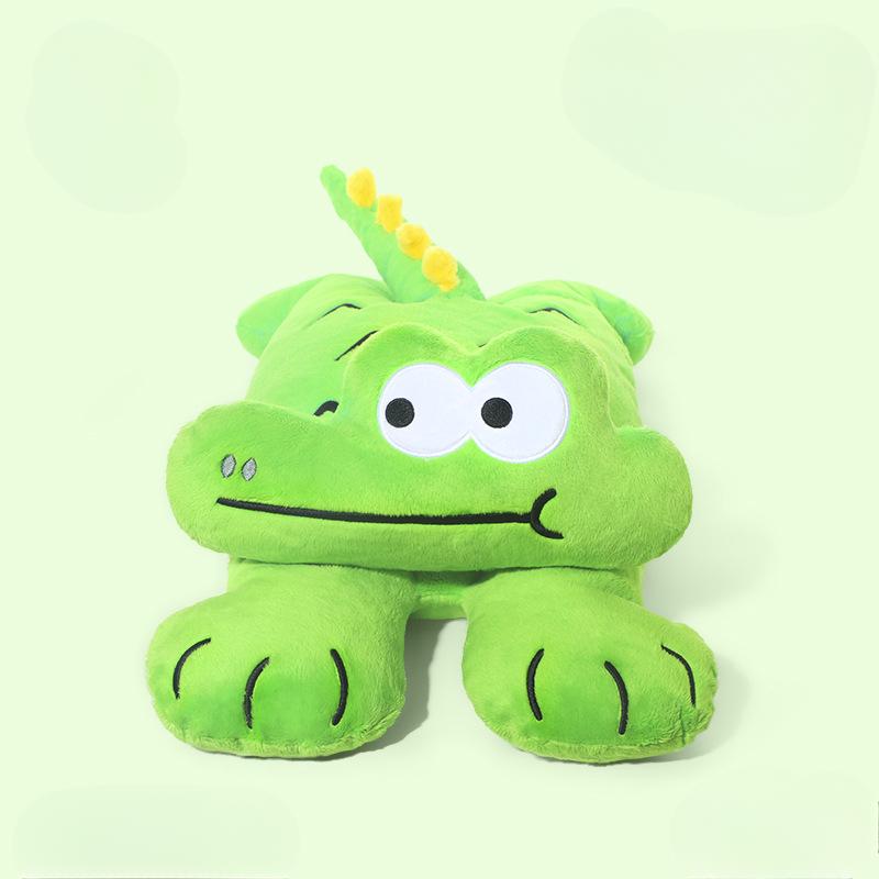 Pop Belly Crocodile Doll Pillow for Girls To Sleep with Plush Toys To Hold and Sleep with Legs Clamped Doll