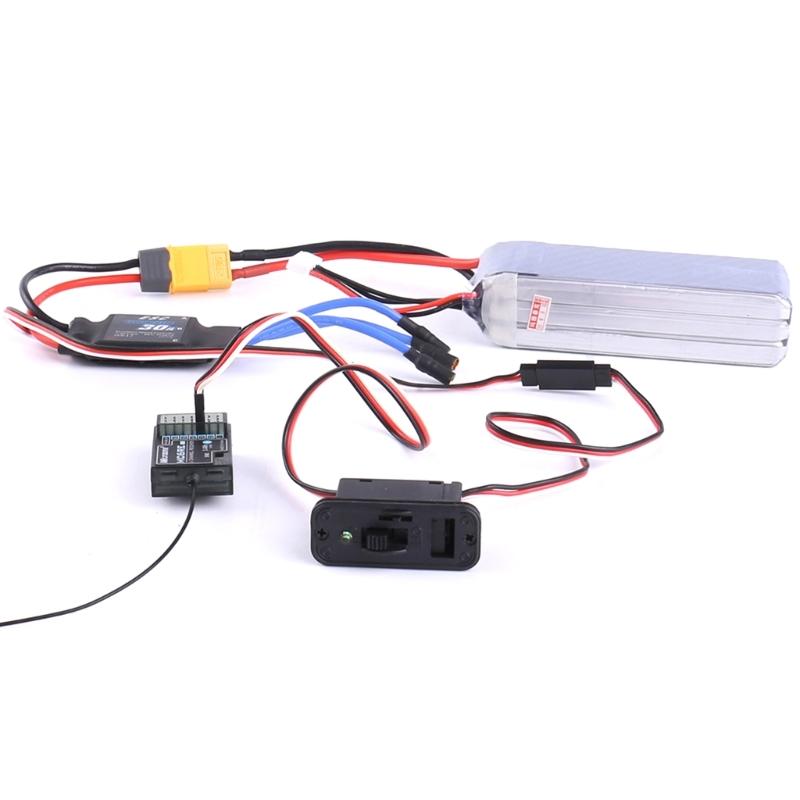 Przełączniki TOC ze zdalnym sterowaniem, przedłużacz kabla Futaba Style ze wskaźnikami LED do samochodów ciężarowych, gąsienicowych, buggy, złączy