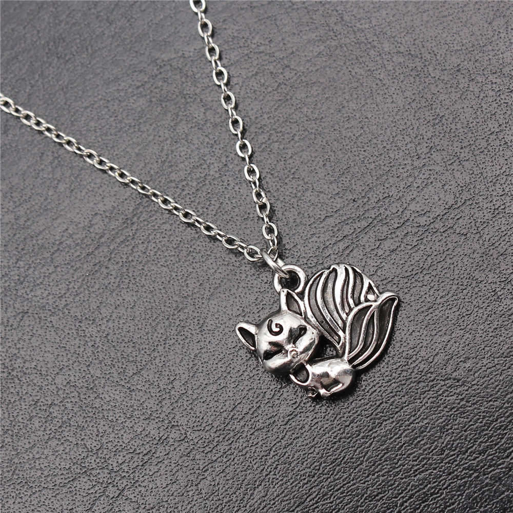 Vintage Animal Pendant Necklace Cat Animal Charm Necklaces Forest Ocean Western Jewelry Gift For Making DIY
