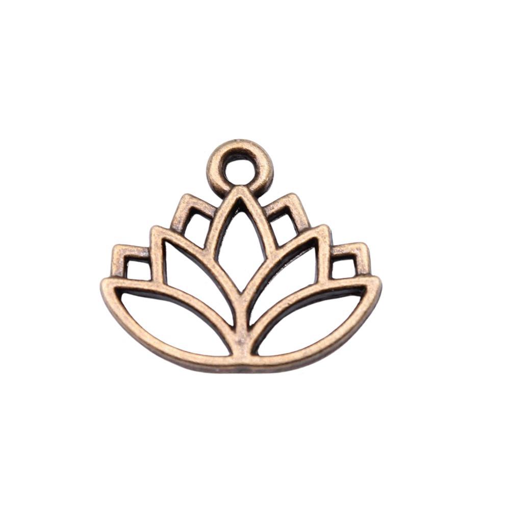 Roses Lotus Flower Charms Sunflowers Pendants For Floral Themed Jewelry Making