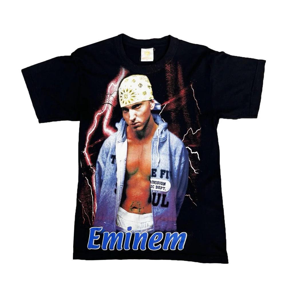 Eminem 1990 90s Vintage Rap Band Graphic Concert Tour Portrait Tee Unisex T-Shirt