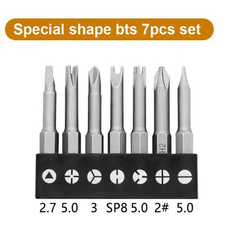 

Набор отверток специальной формы 50 мм U-образный Y-образный треугольный внутренний крест три точки насадка для отвертки инструмент аксессуары F золотой