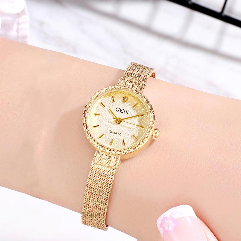 Mori Retro Alloy Strap Women'S Watch Colorful Multi-Color Wrist Watch Literary College Style Fashion