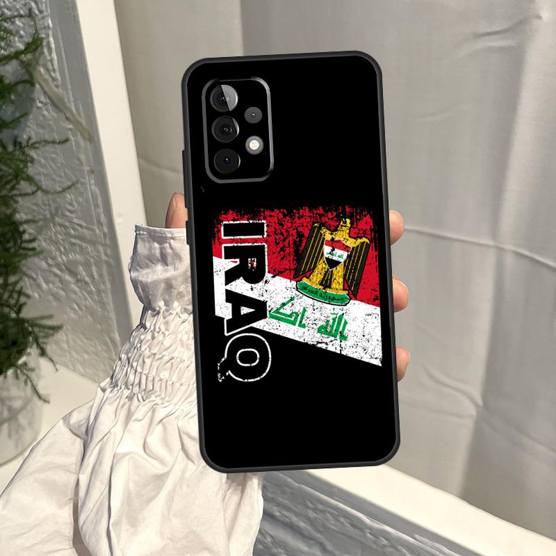 Iraqi Iraq Flag Case For Samsung Galaxy A52S A06 A16 A26 A36 A56 A55 A35 A15 A53 A32 A33 A13 A14 A34 A54 A17