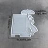 Silicone Couple Mold for Epoxy Resin Casting Perfect for Creating Personalized Photo Frames and Decorative Keepsakes