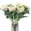 Künstliche Blumen mit Echt-Touch Ranunculus Blumen Seiden-Ranunculus Blumen 10er Pack